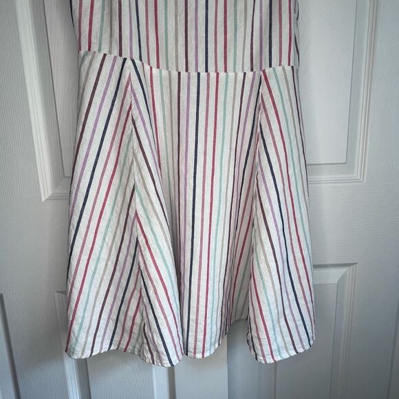 Gap Linen Blend Striped Sundress Size Large - Picture 3 of 6